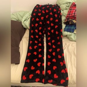 fluffy heart pants